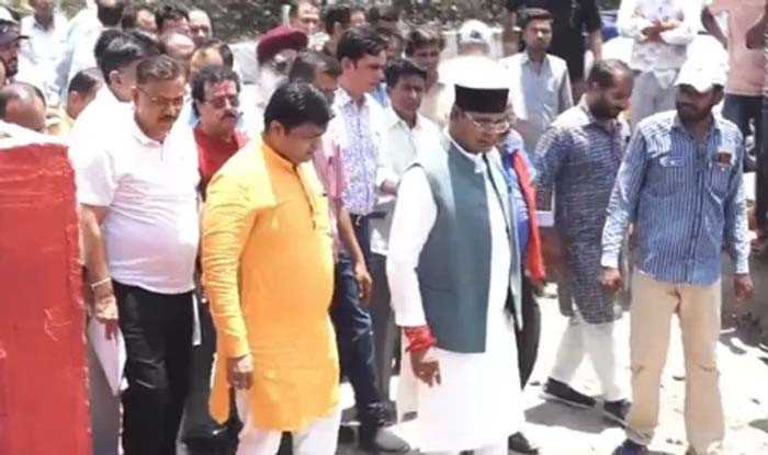 भोपाल में मानसून से पहले सफाई अभियान तेज, मंत्री विश्वास सारंग ने ड्रेनेज का किया निरीक्षण